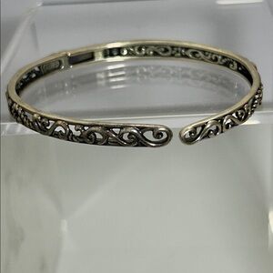 NWOT Carolyn Pollack Sterling Silver Scroll Design Bangle Bracelet